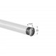 PIPE END CAP D.25 / CHROME ROUND WARDROBE TUBES